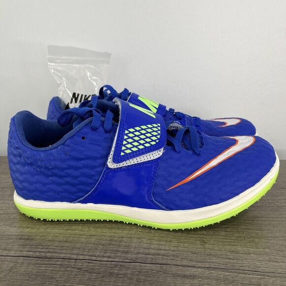 Nike Zoom High Jump HJ Elite Track Spikes Shoes Racer Blue 806561-400 Men's Sz 6 - Picture 1 of 10